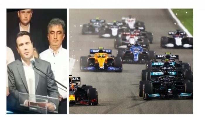 НОВ БОЛИД СО СТАРИ ДЕЛОВИ: Филипче вози со кадри од времето кога Заев возеше по првата патека за Формула 1 во Македонија