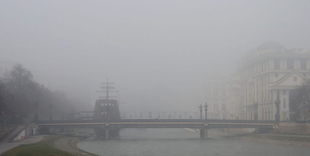 Скопје утрово е на второто место во Европа по загаденост на воздухот