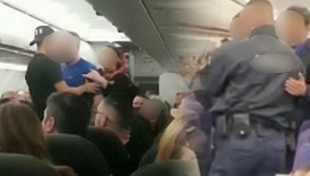 Навивачи на Слован беснееле во авион пред натпреварот со Шкендија: Полицијата еден уапсила, десет вратила назад!