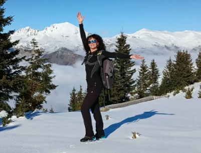 „Овој поглед“ – Ирена Спировска уживаше на снегот на Попова Шапка 