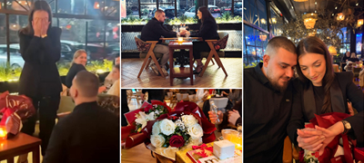 Скопска љубовна приказна: Омер ја запроси саканата Ирма (22) во ресторанот на Адријан Гаџа, таа се расплака од среќа