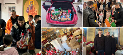 Мотоциклистот Христијан Бузалковски и пријателите собраа 1.600 пакетчиња за деца од ранливи категории: „Секој заслужува среќа“