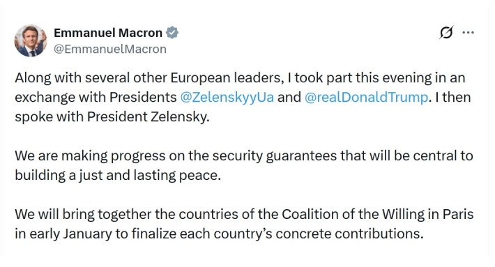 Макрон најави нов состанок на „Коалицијата на подготвените“