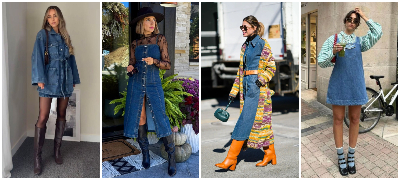 Зимски комбинации со тексас фустан – парче што се носи во секоја сезона (фото)