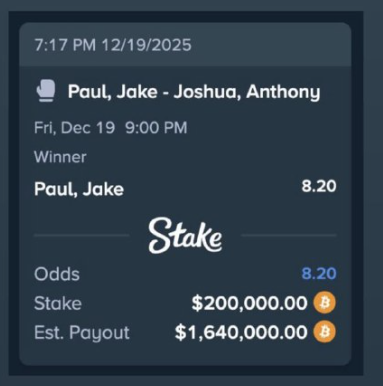 Нокаут и за малерот Дрејк, уплатил 200.000 долари на Пол против Џошуа