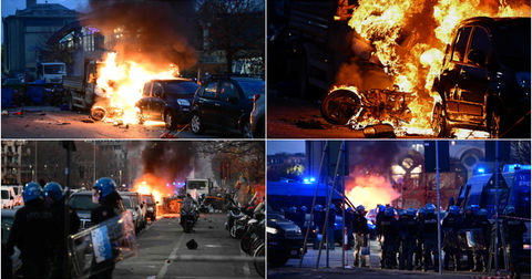 Вистинска војна на улиците: Жестоки судири на навивачите на Џенова и Интер (ВИДЕО)