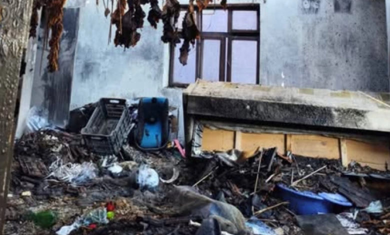 Пожар во Воѓани остави осумчлено семејство без дом и тутун