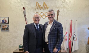 Претседателот на МОК, Димевски оствари средба со генералниот секретар на Меѓународниот комитет на Медитеранските игри (ФОТО)