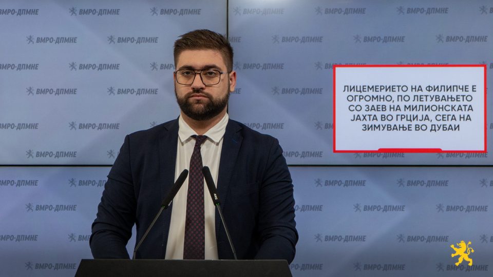 Лицемерието на Филипче е огромно, по летувањето со Заев на милионската јахта во Грција, сега на зимување во Дубаи