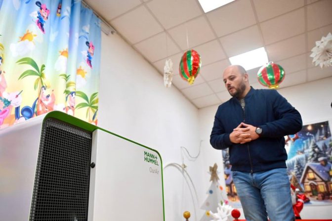 Прочистувачи за воздух за сите клонови на градинката „11 Октомври“ во Општина Бутел