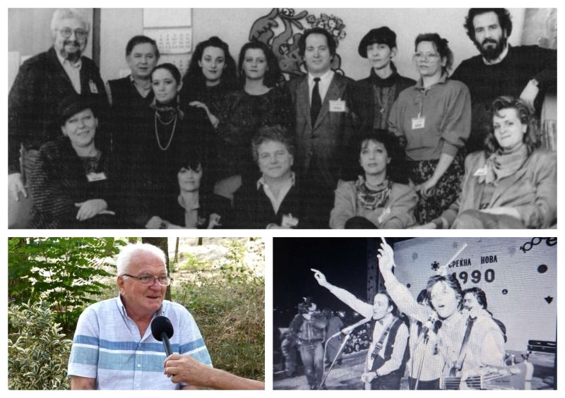 Првиот пречек на Нова година на плоштад во Скопје во 1990 г. го организирал „Екран“ – триесет пејачи и артисти настапиле бесплатно, а дошле над 20.000 луѓе