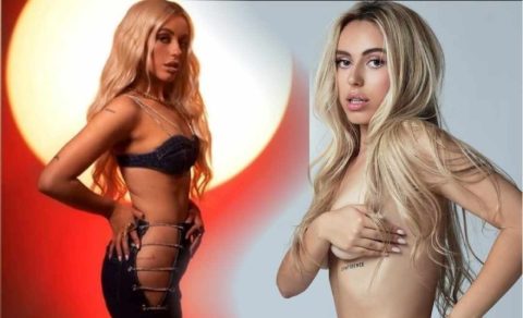 Досега на настапи пееше само по градник, а отсега и без гаќички: Антониа Гиговска за малку ќе останеше „пиштол гола“ на сцената (ФОТО)