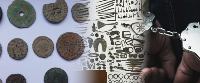 Пет лица ископале 43 златни и сребрени монети кои се културно наследство