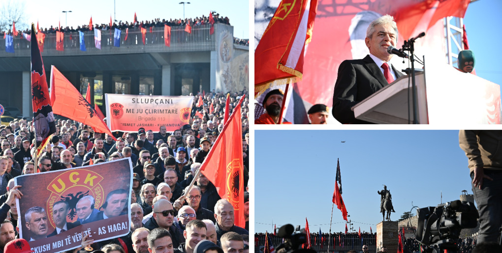 Ахмети од протестот на плоштадот „Скендербег“: Процесот во Хаг треба да заврши со ослободителна пресуда