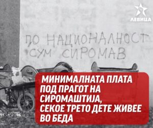 Левица: Минималната плата под прагот на сиромаштија, секое трето дете живее во беда