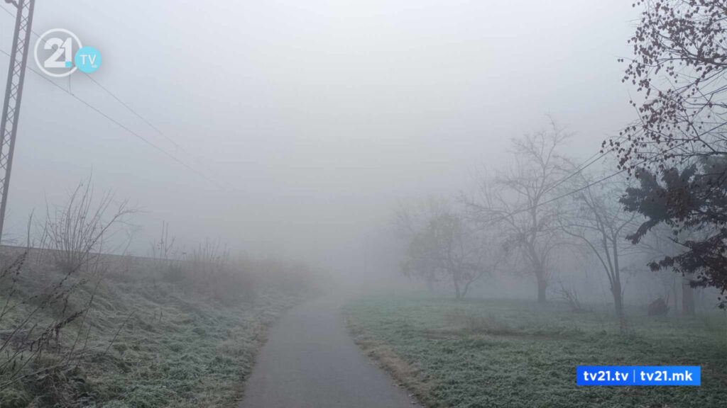 Променливо облачно време со појава на магла