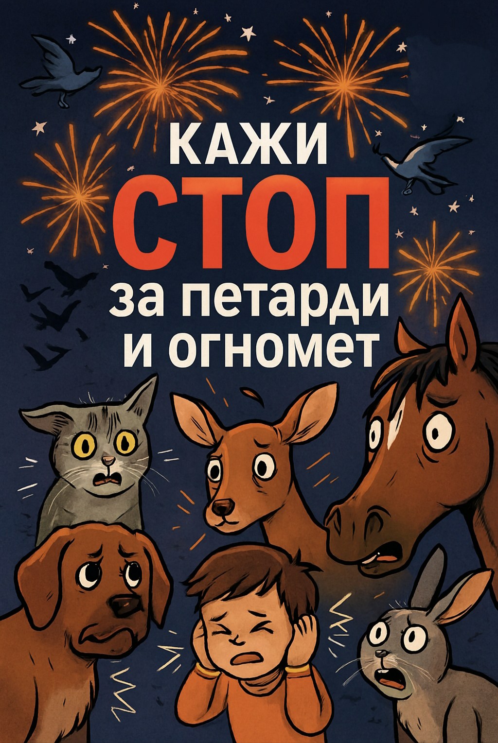 Кампања на ЗОО Скопје „Стоп за петарди и огномет”