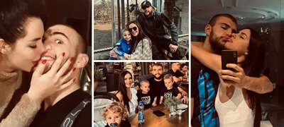 Моменти со трите деца, љубовни бакнежи - Богдана му честиташе роденден на сопругот Вељко Ражнатовиќ