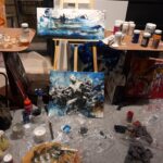 Изложба на делата на уметниците што твореа на „Котон блуз фестивалот“