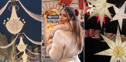 Симона Поповска го покажа празничното расположение во Виена: Декорациите како од божиќен филм