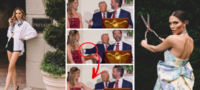 Синот на Доналд Трамп на чуден начин објави дека се свршил – татко му ја тапна по рамо девојката за да го прегрне (видео)