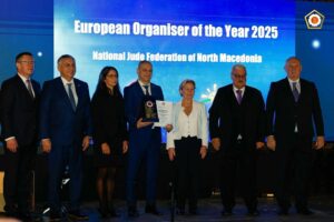 Џудо федерацијата на Македонија со две големи европски признанија: „Најдобар организатор на настан за 2025“!