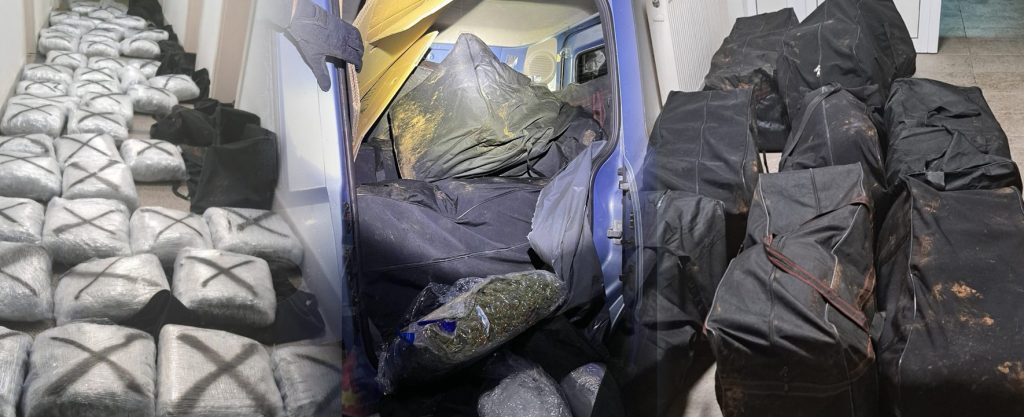 (ФОТО+ВИДЕО) Откриени 150 килограми марихуана во возило товарено на шлеп-служба, определен притвор за тројца
