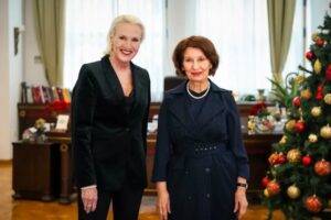 Амбасадорката Агелер на проштална средба кај претседателката Сиљановска Давкова