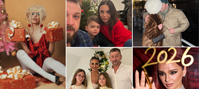 Бакнежи пред полноќ, кадри од домот – Како познатите Македонци ја честитаа Нова година?