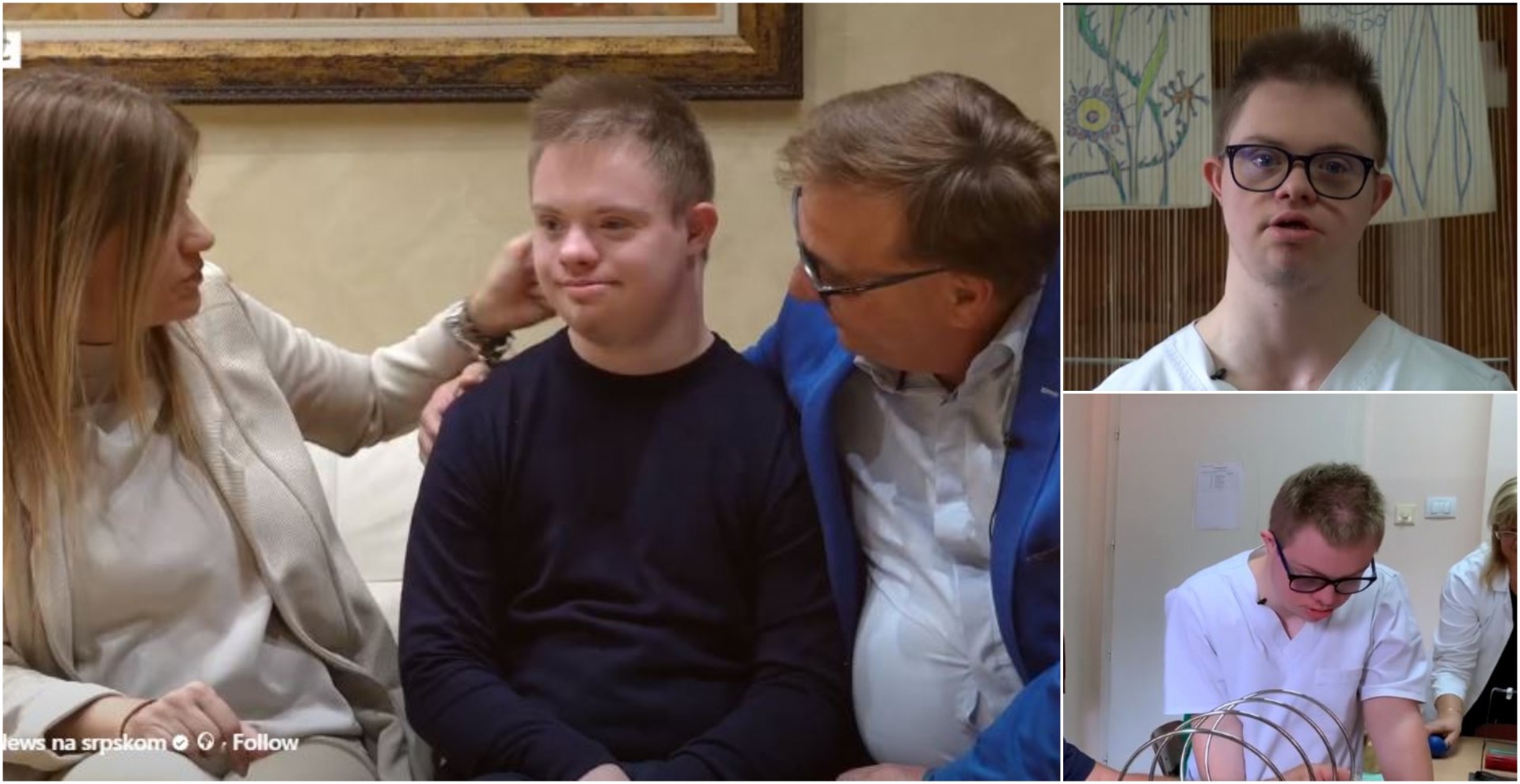 Млад физиотерапевт од Белград ја руши стигмата за Дауновиот синдром: Приказна за Вук Трајковиќ (ВИДЕО)