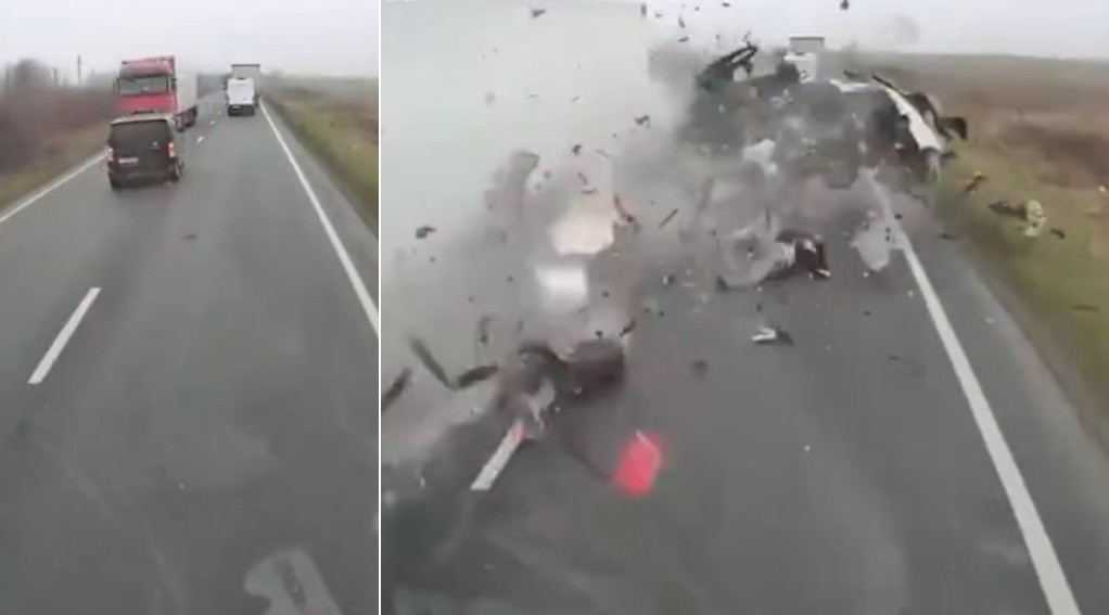 Хорор несреќа: Комбе се распарачи по судир со камион, загинаа седум навивачи на ПАОК (ВОЗНЕМИРУВАЧКО ВИДЕО)