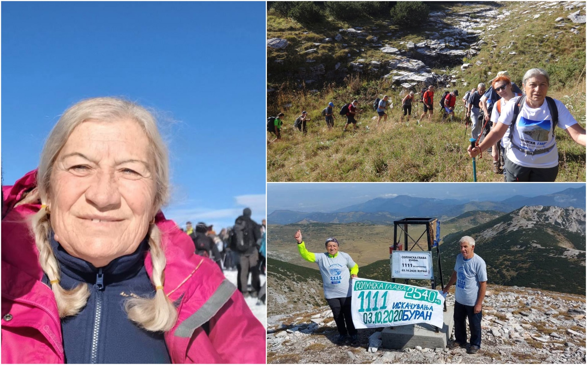 Има 72 години освојува врвови низ Македонија и Балканот: На скопјанката Сара Сарева – активна планинарка, годините не и можат ништо