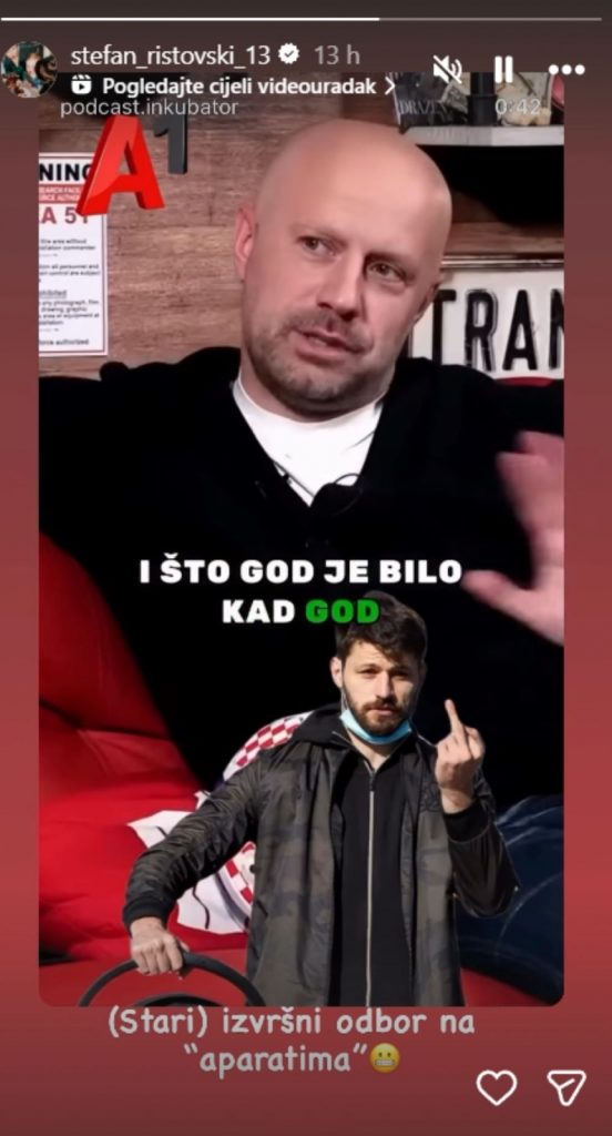 Ристовски ѝ даде среден прст на управата на Динамо Загреб (ФОТО)