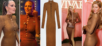 Aлександра Пријовиќ на Нова година во фустан од 7.200 евра, кој „бара“ совршено тело - Го носеше и Жизел Бундшен