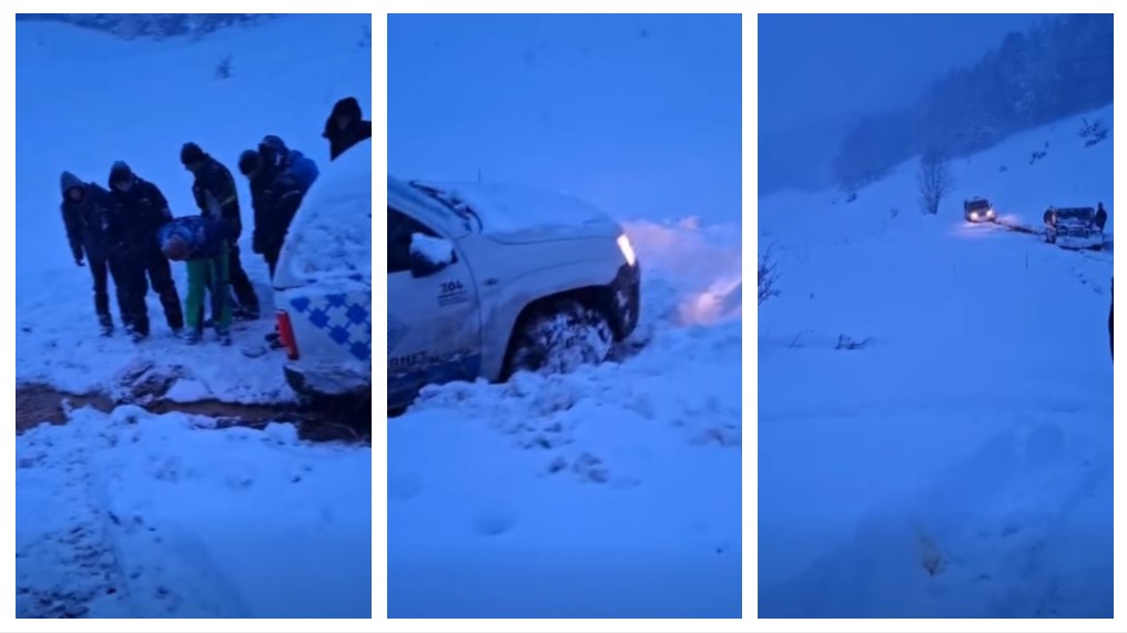 ВИДЕО: Специјалци спасија вработени на А1 кои цела ноќ и без сигнал биле заглавени кај Лазарополе