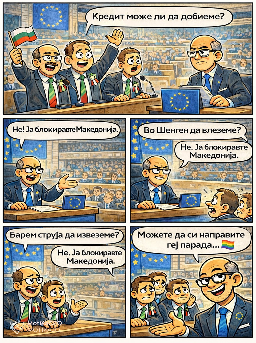 Стрип со Флип #7: Што доби Бугарија од блокадата на Македонија?
