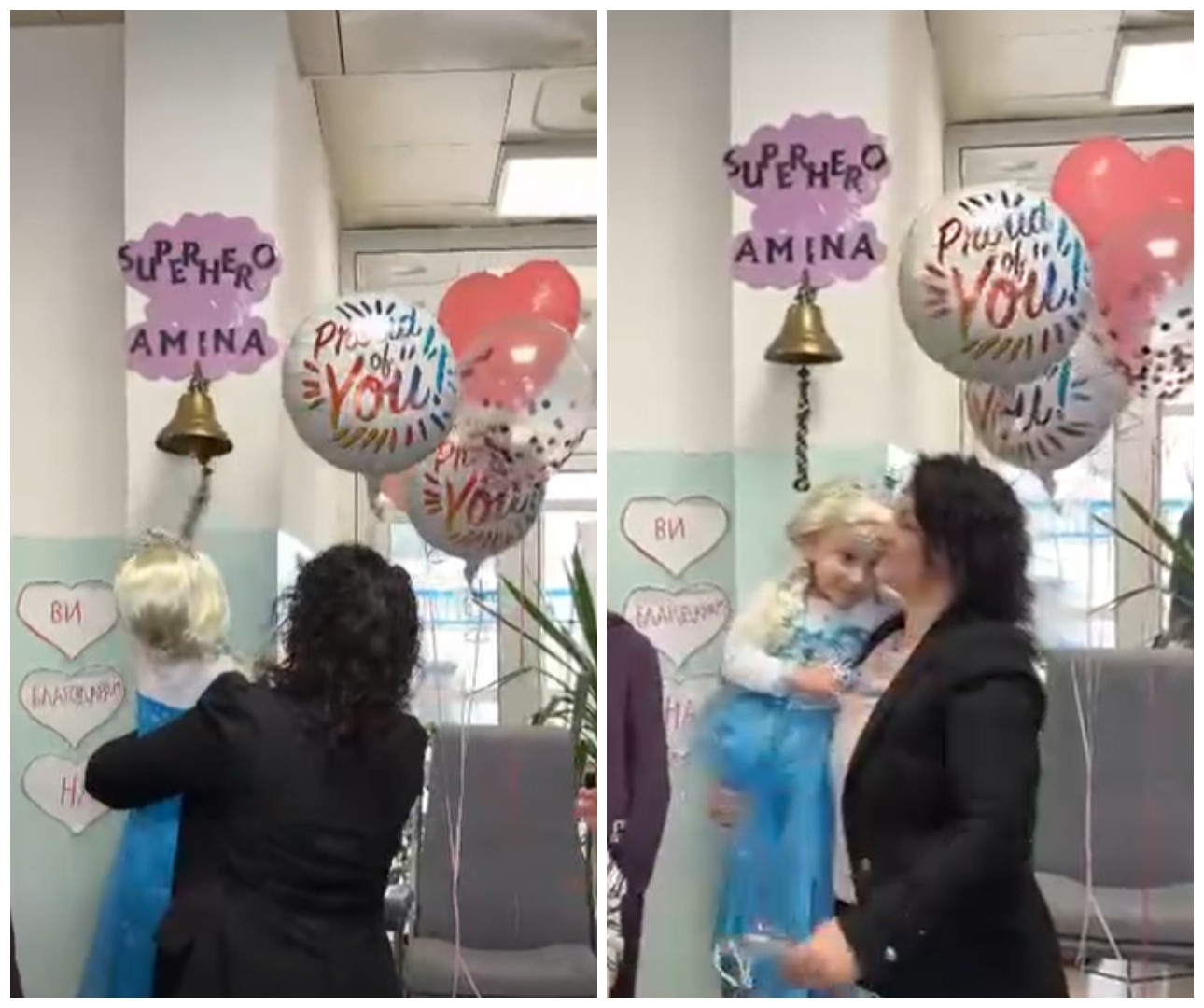 Спасен уште еден детски живот – Малата суперхероина Амина го победи ракот и заѕвони на ѕвончето на детската клиника (видео)