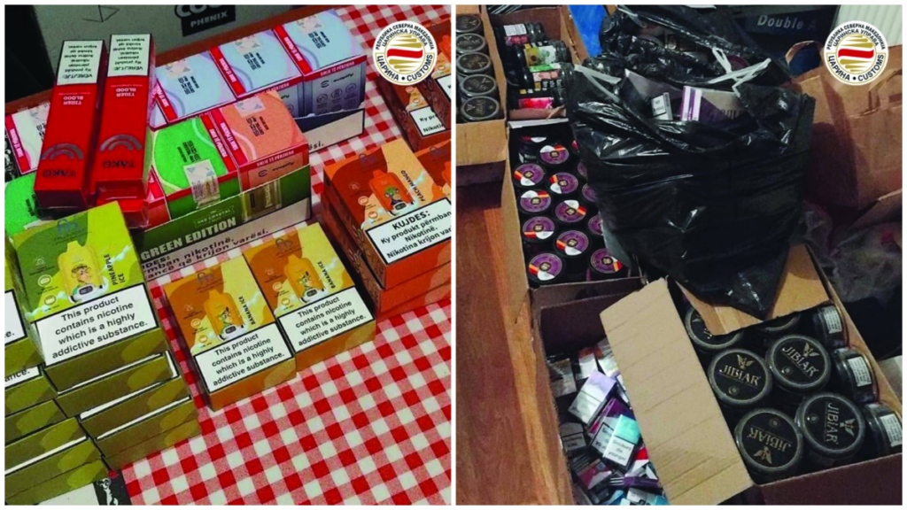 Запленети тутунски производи од малопродажен објект – избегната акциза од 509 илјади денари