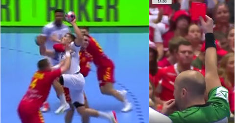 Дали судиите се во право? Маркоски рано „поцрвене“ против Португалците (ВИДЕО)