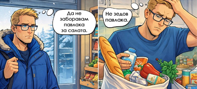 10 реални ситуации што може да ви се случат кога ќе отидете во продавница „само по леб“