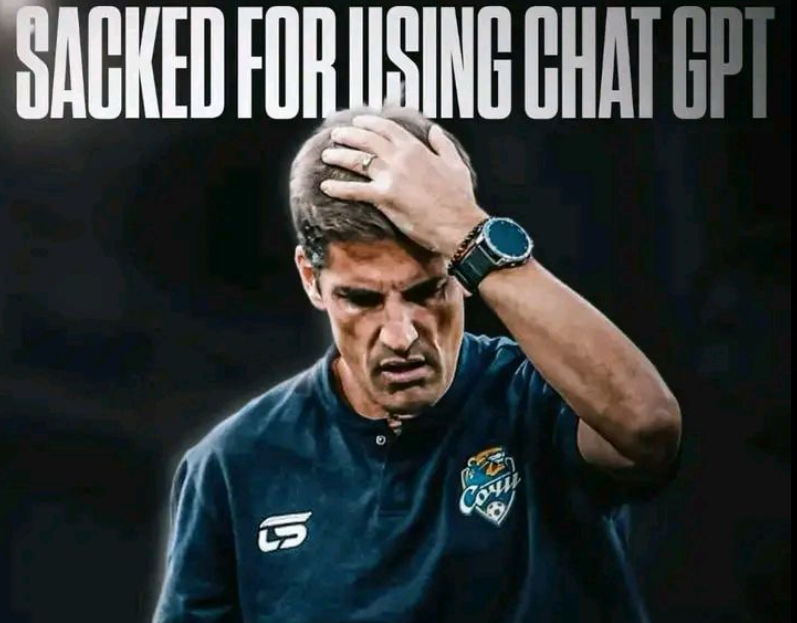 Тренер доби отказ бидејќи користел ChatGPT за тактика, а играчите не смееле да спијат 28 часа пред мечот