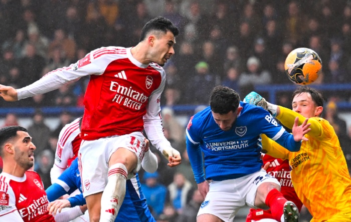 Хет-трик на Мартинели, Арсенал доминантен во ФА купот