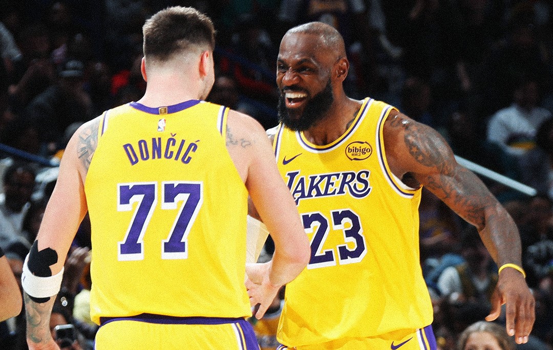 Лука Дончиќ и Леброн Џејмс беа во елемент за триумф на ЛА лејкерс