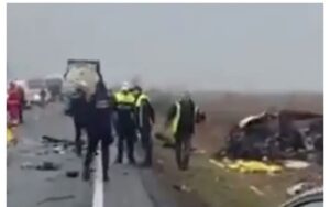 (ВОЗНЕМИРУВАЧКО ВИДЕО) Седум навивачи на ПАОК загинаа во сообраќјка во близина на границата со Србија