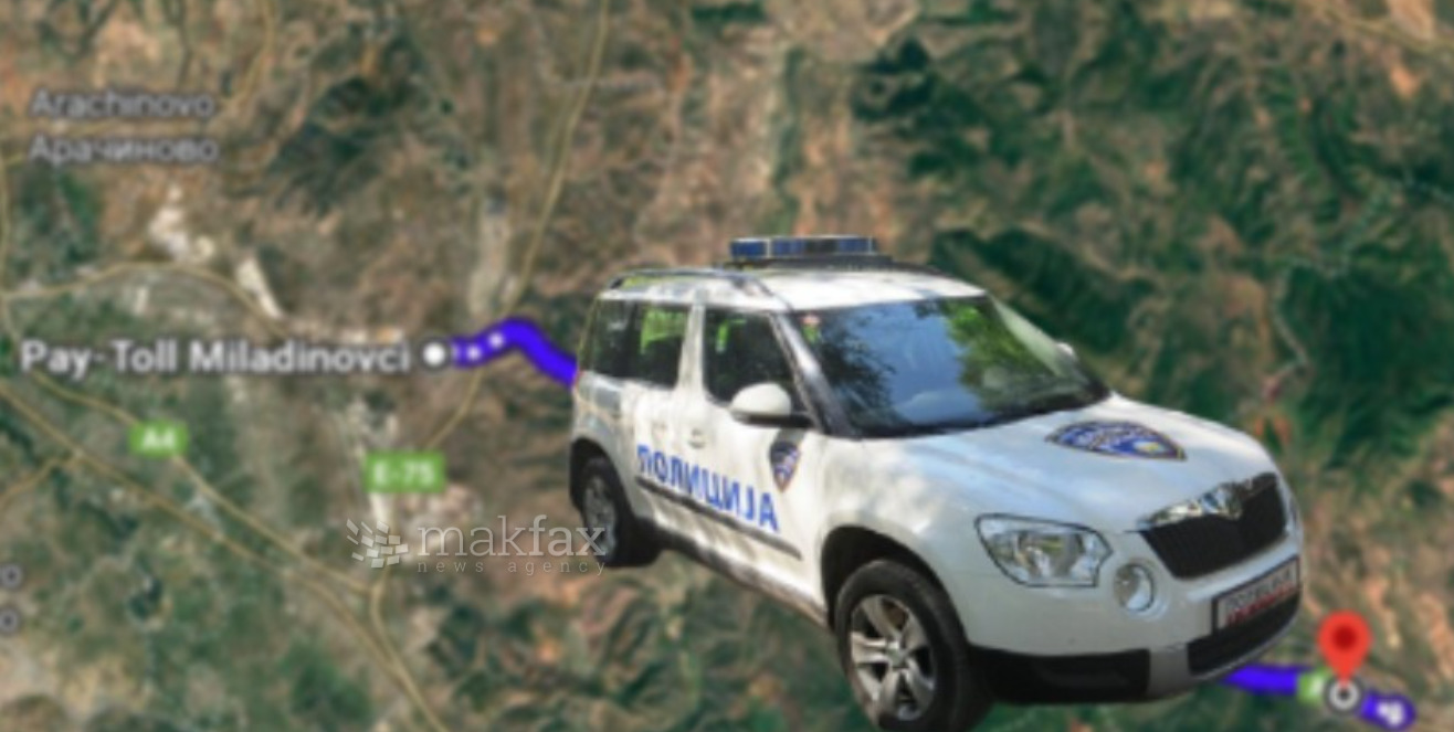 Возач удрил во полицаец на Миладиновци и побегнал, бил уапсен на следната патарина