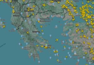 Воздушниот простор над Грција е целосно затворен