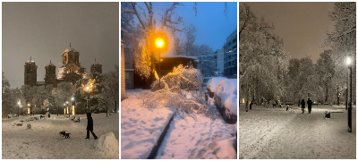 Снежно невреме ја зафати Србија – апел и македонските туристи да внимаваат на замрзнатите патишта (фото+видео)