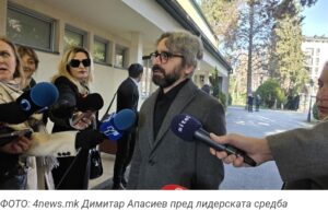 Апасиев пред лидерската средба: Немаме никаков проблем да ја укинеме Пржинската влада, нас ни е сеедно кои се на власт, ние секако го ’јадеме стапот‘!