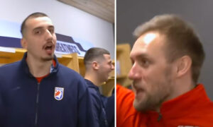 Хрватите лудо го прославија тирумфот над Швајцарија (ВИДЕО)