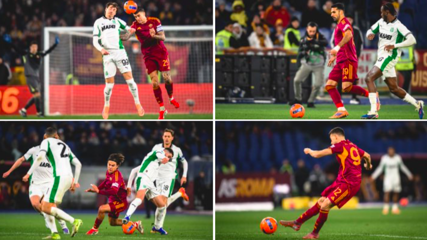 Рома не се откажува од врвот, па и четвртипат по ред славеше над Сасуоло (Видео)